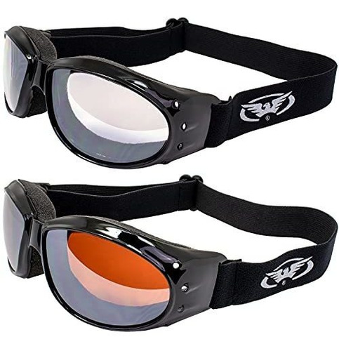 Gafas Motos Global Vision Motorcycle Atv Riding Espejo Trans