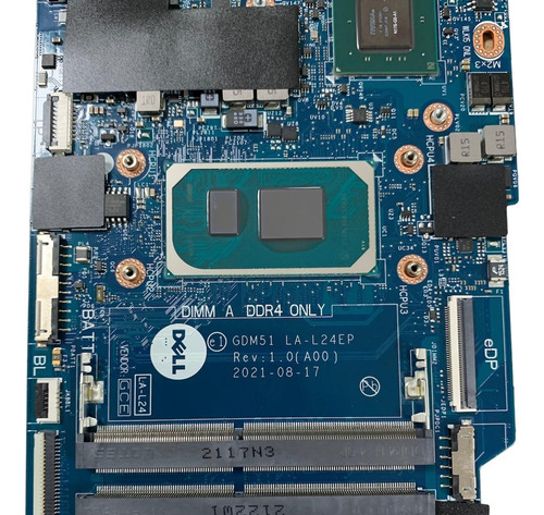Placa Mae Dell Inspiron 3511 Ddr4 I5-1135g7 Mx350 2gb