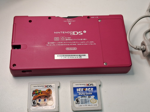 Nintendo Dsi + Carregador + Jogos Rosa (Usado)