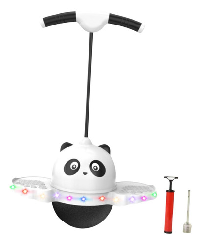 Pogo Pular Bola Placa De Salto Com Luz Colorida Branco