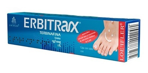 Imagen 2 de 3 de Erbitrax Terbinafina 15 Gr Crema Antihongos/mal Olor