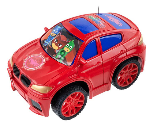 Autobravo Pj Mask Rc 3 Func Pilhas Vermelho