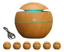 Comprar Humidificador Difusor De Aromas Led Aromaterapia De Madera