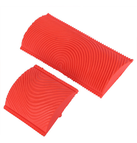 Juego De Pinceles De Caucho Con Efecto De Vetas De Madera, 2
