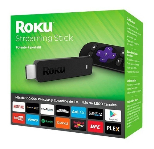 Roku 3600xb Tv Streaming Portable Streaming Stick Refurbishe
