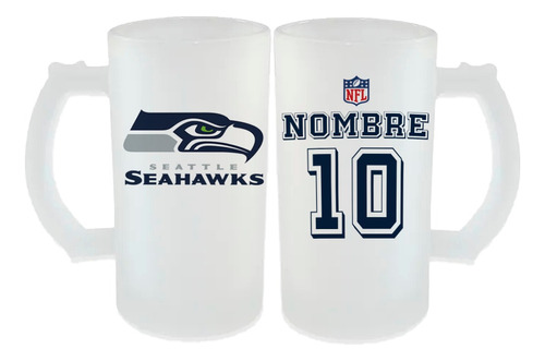 Tarro Cervecero 16 Oz Nfl Seattle Seahawks Personalizado