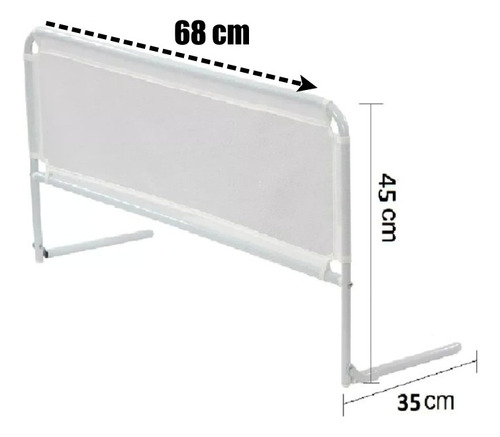 Kit 02 Grade De Cama Box Tela Respirável Sem Instalação