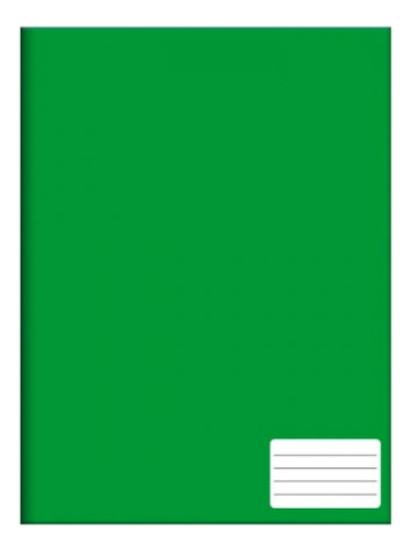 Caderno De Brochura 48 Folhas Capa Dura Pequeno 140x200mm Cor Verde