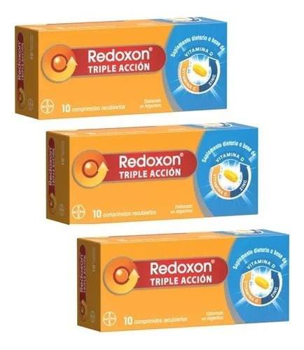 Suplemento En Comprimidos Redoxon  Suplementos Nutricionales Redoxon Triple Acciòn Vitaminas En Tubo