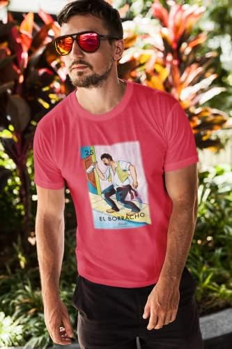 Pop Threads El Borracho Drunk Loteria Card Playera Gráfica