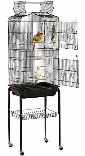 Jaula Para Pájaros De Loro Tamaño Mediano 63.8 In 