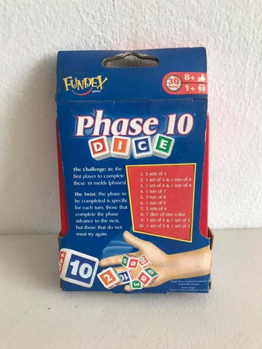Juego De Mesa Phase 10 Dice (Usado)