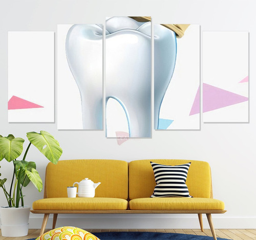 Políptico Dentista Cdn34 Canvas Grueso 150x80