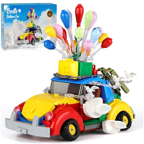 Aohu Ideas Beetle Balloon Car Building Toy Set, Stem Project