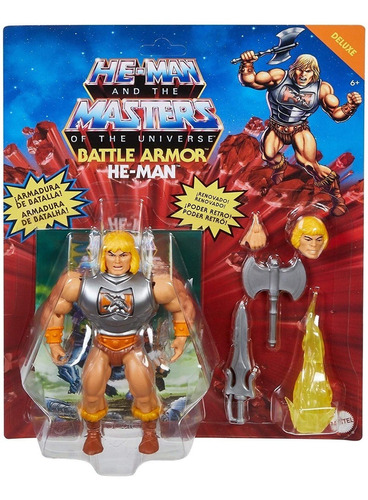 Figura He-man, 5.5 Pulgadas Armadura De Batalla Mattel