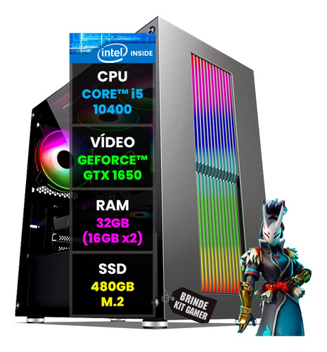 Computador Gamer Intel I5 Décima Gn 32gb Gtx Séries Ssd 480g