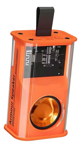 Altavoz Portátil Transparente, Equipo Electrónico Naranja