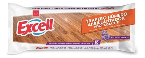 Excell Trapero Abrillantador Para Piso Flotante 10 Unid