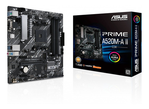 Tarjeta Madre Asus Prime A520m-a Ii/csm Socket Am4 4*ddr4