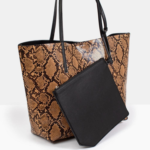 Cartera Shopper Símil Snake Isadora