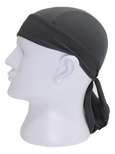 Durag Bandana Protección Casco Cabello Transpirable Sol 4x4 Color Gris