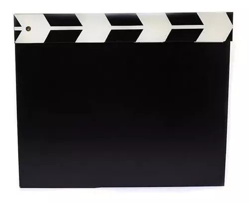 Claqueta Cine Profesional, 30x24,5cm Tablilla de PelíCula, Partición de  Claqueta Cine Película Acrílica, Director Scene Film Cut Prop Imán