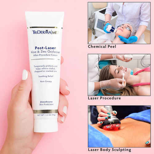 Triderma Post Láser Aloe Zinc Crema De Tratamiento Post Trat
