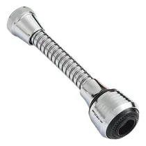 Comprar Conversor Adaptador Canilla Extensor Cocina Anti Splash 360 Acabado Brillante Color Plateado