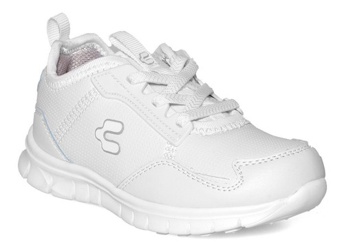 Imagen 1 de 7 de Tenis Niño Charly 1069438 Blanco Escolar Casual 15-21 Gnv®