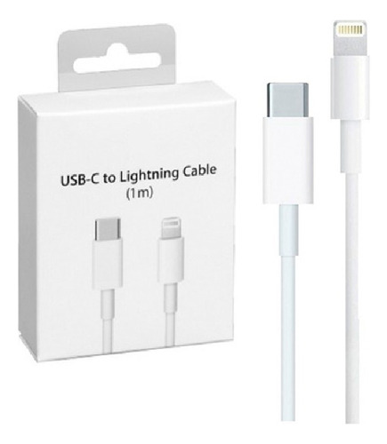 Cable Premium 1m Tipo C A Lightning Para iPhone Carga Rápida