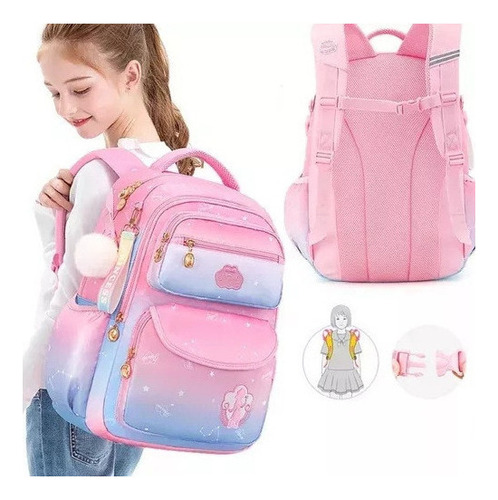 Fwefww Mochila Escolar Infantil Ultraligera Impermeable Con