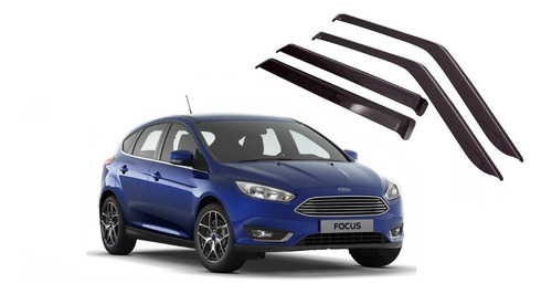 Kit Deflectores Ventanillas Ford Focus + 2016 Oriyinall Adhesivos