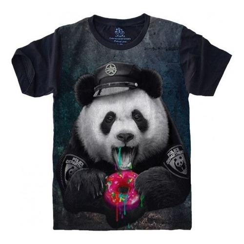 Camiseta Babylook Urso Panda Donuts S-475