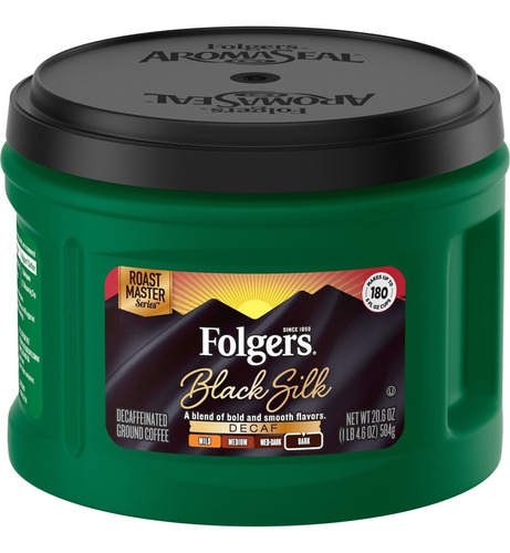 Folgers Black Silk Decaf 584 G