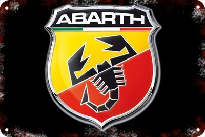 Carteles Antiguos De Chapa Gruesa 60x40cm Abarth Au-606