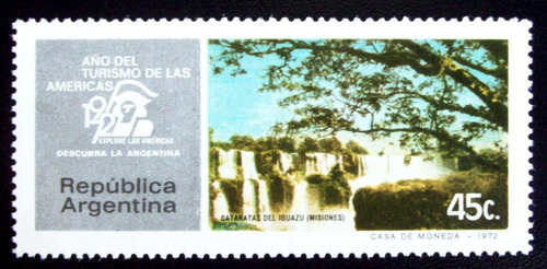 Argentina, Sello Gj 1602 Año Turismo Américas 72 Mint L5010