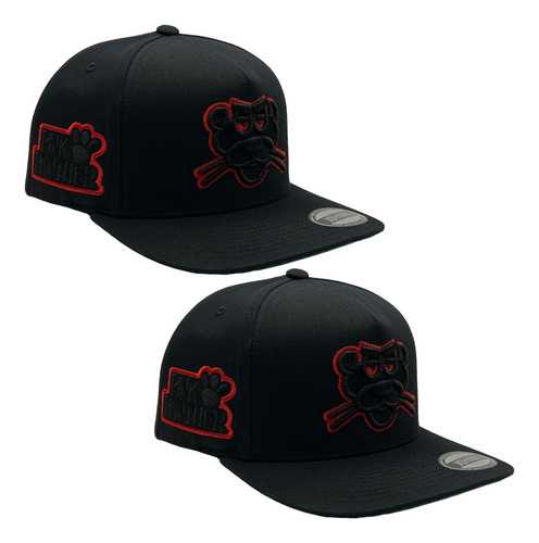Gorra Snapback Johnni Original Pantera Rosa Black Pack 2 Pzs