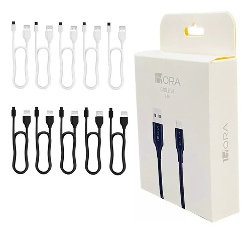 Cable Micro Usb V8 Negro 1hora Cab236 Usb