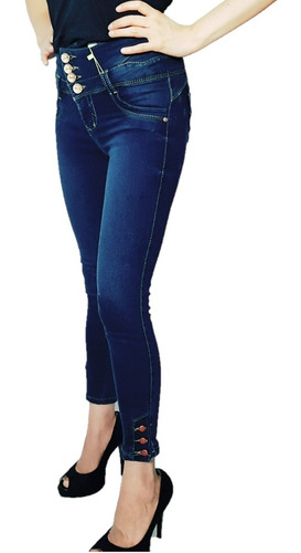 Pantalón De Mezclilla Dama Rockeras Jeans Unique Colombiano