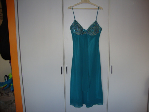 Vestido Color Verde Cocktail Para Fiestas