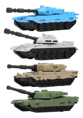 Modelo De Tanque De Aleación De 4 Piezas, Decoración Militar