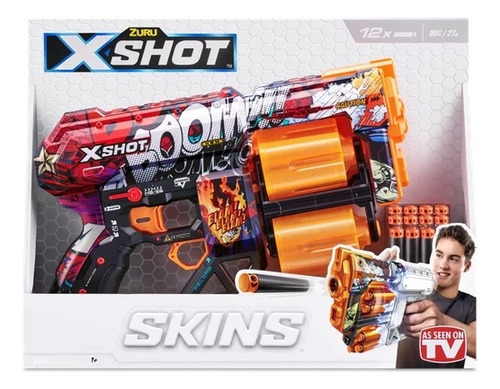 X-shot Pistola Lanzadora Dread Dart Blaster 12 Dardos Zuru