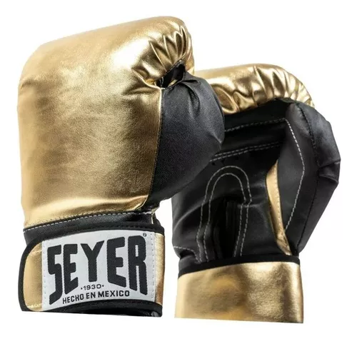 Guantes De Box Para Kickboxing,strap Velcro 14 Oz. Dorado