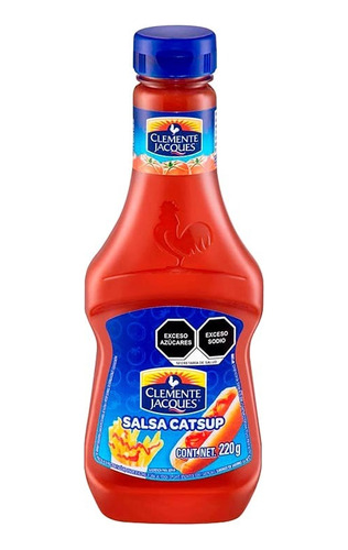 Caja Salsa Catsup Clemente Jacques De 220 Ml Con 24 Piezas