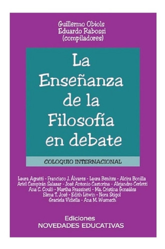 La Enseñanza De La Filosofía En Debate Benitez (ne)