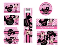 Comprar Kit Imprimible Invitaciones Candy Bar  \u002F Minnie Rosa