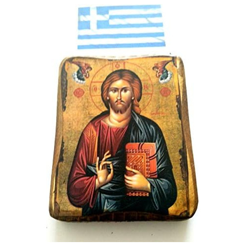 Icono De Madera Griega Ortodoxa Cristiana De Jesucristo...