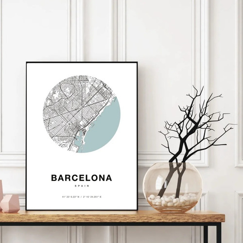 Cuadro - 20x30 Cm - Mapas