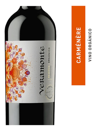 Vino Orgánico Veramonte Reserva Carmenere X1 750 Cc