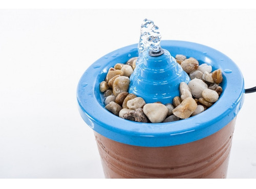 Nfpet Fonte de água bebedouro automático cat´s water gatos cor azul